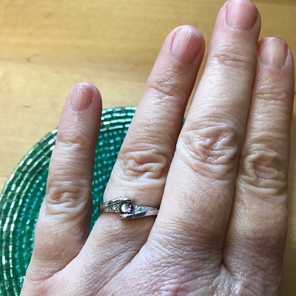 Sapphire and 14k (stamped) - Picture 2 of 6